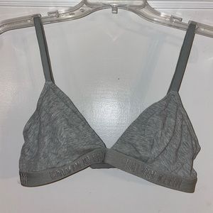 Gray Calvin Klein Bra